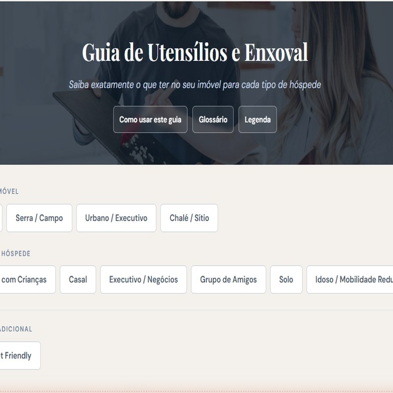 Guia de Utensílios e Enxoval