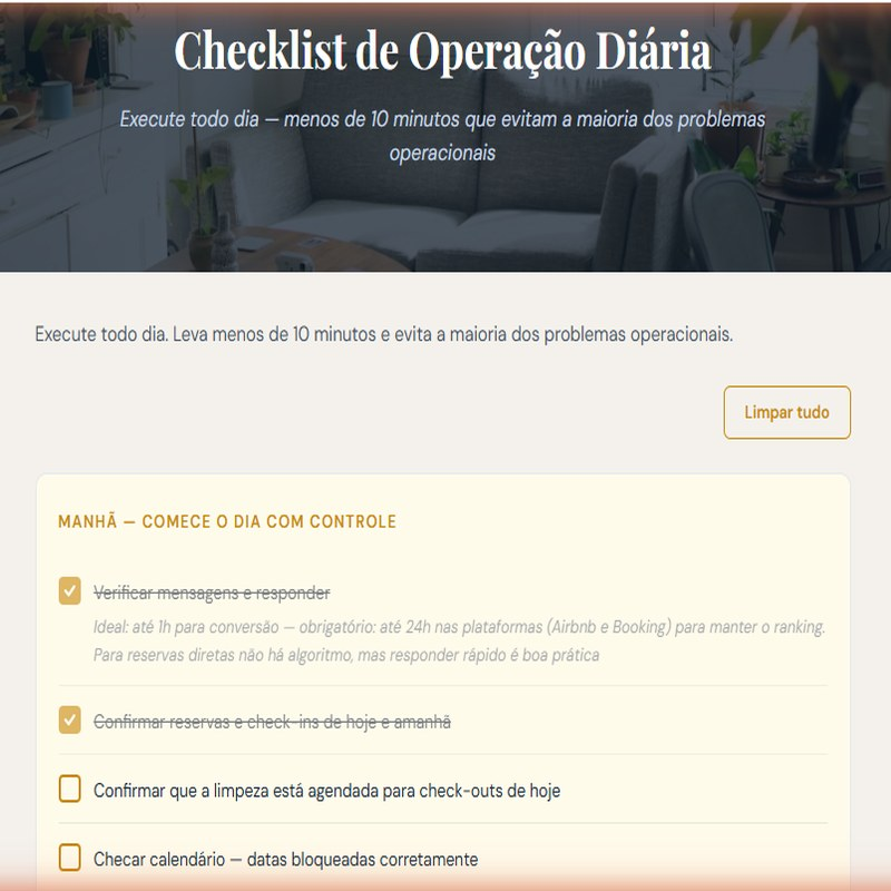 Operação e Manutenção